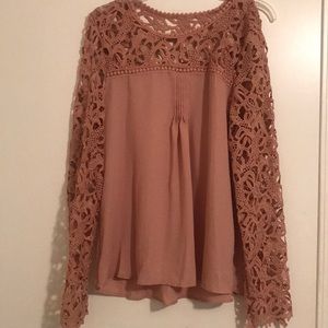 Work blouse (camel color)